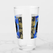 Elegant 9th Lapis Lazuli Wedding Jubileum Glas (Rechts)