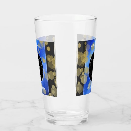 Elegant 9th Lapis Lazuli Wedding Jubileum Glas (Rechts)