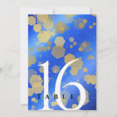 Elegant 9th Lapis Lazuli Wedding Jubileum Kaart (Achterkant)