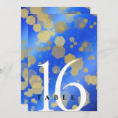 Elegant 9th Lapis Lazuli Wedding Jubileum Kaart (Voorkant / Achterkant)