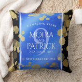 Elegant 9th Lapis Lazuli Wedding Jubileum Kussen (Deken)