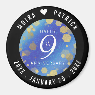 Elegant 9th Lapis Lazuli Wedding Jubileum Magneet