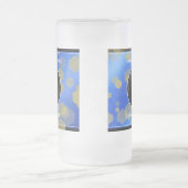 Elegant 9th Lapis Lazuli Wedding Jubileum Matglas Bierpul (Center)