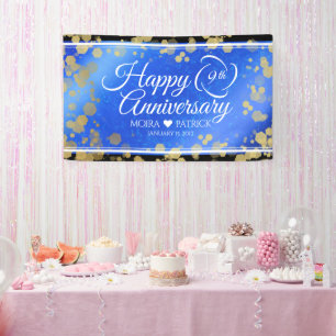 Elegant 9th Lapis Lazuli Wedding Jubileum Spandoek