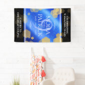 Elegant 9th Lapis Lazuli Wedding Jubileum Spandoek (Insitu)