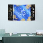 Elegant 9th Lapis Lazuli Wedding Jubileum Spandoek (Beurs)