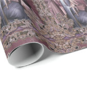 Elegant A King is Born Baby Jesus Kerstmis Cadeaupapier (Rol Hoek)