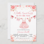 Elegant a Little Sweetheart Baby Shower  Kaart (Voorkant)