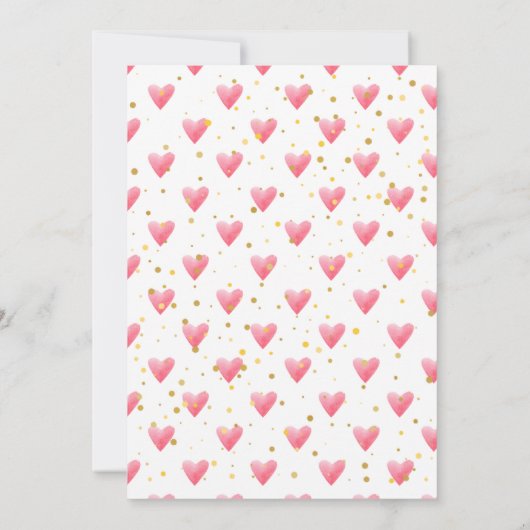 Elegant a Little Sweetheart Baby Shower  Kaart (Achterkant)