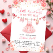 Elegant a Little Sweetheart Baby Shower  Kaart