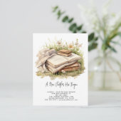 Elegant A New Chapter Has Begun Floral Moving Aankondigingskaart (Staand voorkant)