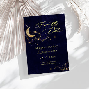 Elegant A Night Under the Stars Quinceañera Save The Date