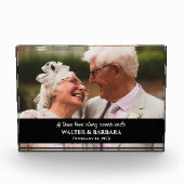 Elegant A True Love 50th Wedding Jubileum Gift Fotoblokken (Voorkant)