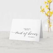 Elegant aan mijn bruiloftsbruidsmeisje bedankt kaart (Gele Bloem)