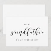 Elegant Aan mijn Opa op mijn trouwdagkaart Kaart (Voorkant / Achterkant)