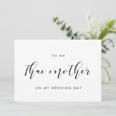 Elegant Aan mijn Thaise Moeder Op Mijn Trouwdagkaa Kaart (Staand voorkant)