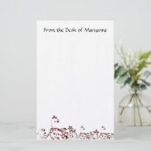 Elegant aangepast briefpapier (Staand voorkant)