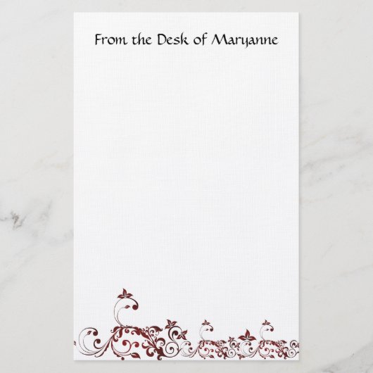 Elegant aangepast briefpapier (Voorkant)