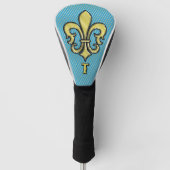Elegant aangepast Fleur De Lis golf ontwerp Golfheadcover (Voorkant)