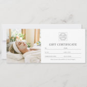 Elegant aangepast fotologo cadeaubon chic (Voorkant)