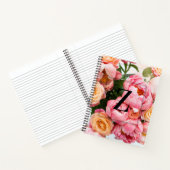 Elegant Aangepast Initiaal Letter Z Rozen Monogram Notitieboek (Binnen)