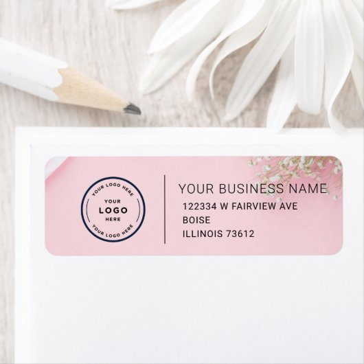 Elegant aangepast label voor retouradres zakelijk (Insitu)