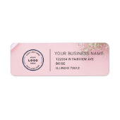 Elegant aangepast label voor retouradres zakelijk (Voorkant)