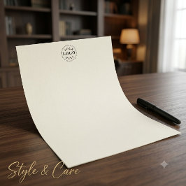 Elegant aangepast logo mark briefpapier chic kanto briefhoofd