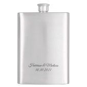 Elegant aangepast script tekst chic Weddenschap gi Flacon (Voorkant)