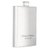 Elegant aangepast script tekst chic Weddenschap gi Flacon (Rechts)