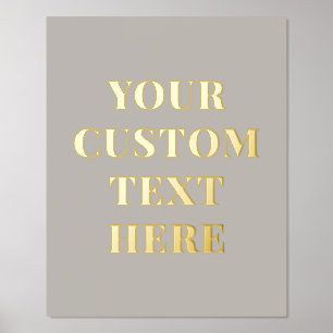 Elegant aangepast tekstformaat folie afdrukken