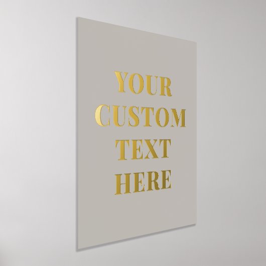 Elegant aangepast tekstformaat folie afdrukken (Laagn)