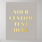 Elegant aangepast tekstformaat folie afdrukken (Voorkant)