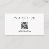 Elegant aangepast Visitekaartje ontworpen voor Pro (Voorkant)