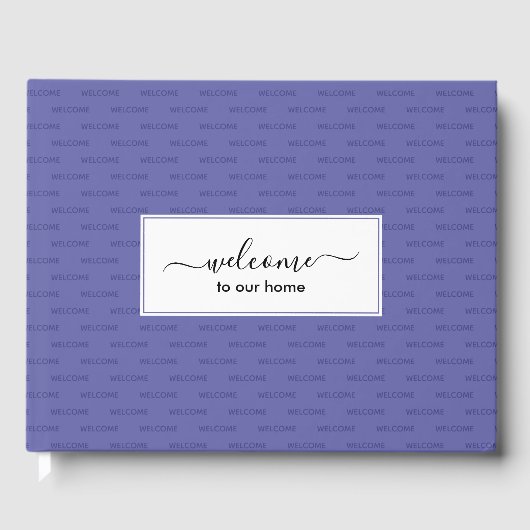 Elegant aangepast WELKOM NAAR ONZE HUIS Gastenboek (Voorkant)