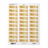 Elegant aangepast zakelijk retouradreslabel etiket (Full Sheet)
