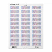 Elegant aangepast zakelijk retouradreslabel etiket (Full Sheet)
