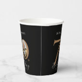 Elegant aangepaste 70ste verjaardagsfeest papieren bekers (Rechts)