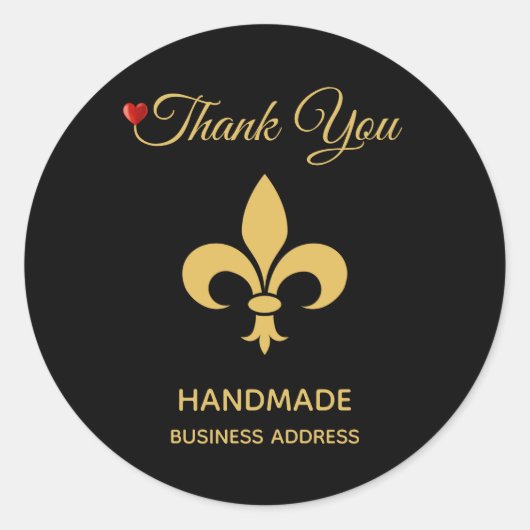 Elegant Aangepaste aanjager en Handgemaakte tekst  Ronde Sticker (Voorkant)