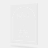 Elegant aangepaste acryl doop teken gepersonalisee acryl bord (Hoek)