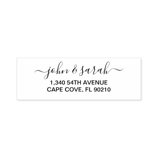 Elegant aangepaste adresstempel  zelfinktende stempel (Design)