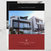 Elegant aangepaste brochure voor Estate-functies (Voorkant / Achterkant)