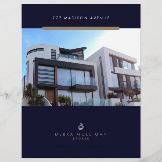 Elegant aangepaste brochure voor Estate-functies (Voorkant)