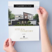 Elegant aangepaste brochure voor Estate-functies (Hand)