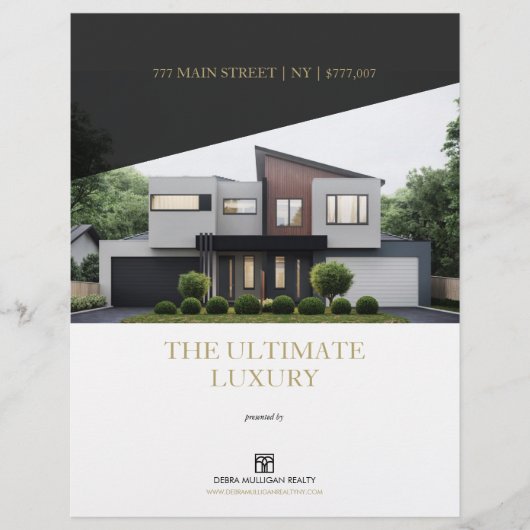 Elegant aangepaste brochure voor Estate-functies (Voorkant)