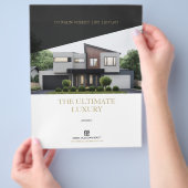 Elegant aangepaste brochure voor Estate-functies (Hand)