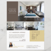 Elegant aangepaste brochure voor Estate-functies (Achterkant)