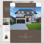 Elegant aangepaste brochure voor Estate-functies (Voorkant / Achterkant)
