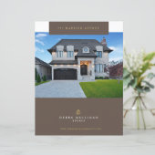 Elegant aangepaste brochure voor Estate-functies (Staand voorkant)