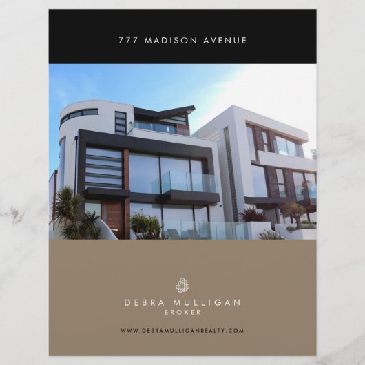 Elegant aangepaste brochure voor Estate-functies (Voorkant)